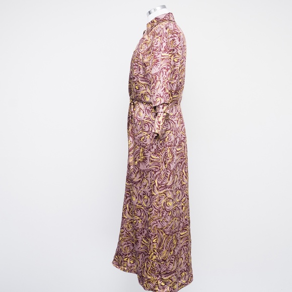 Cinq A Sept Dayna Rose Print Chiffon Midi Dress - Picture 6 of 15